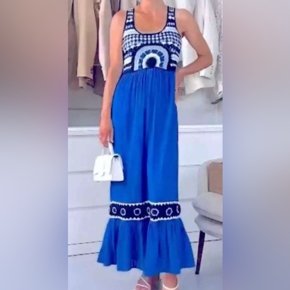 NEW Zara Contrast Crochet Knit Midi Dress – Size S (no tag ) - Picture 8 of 16